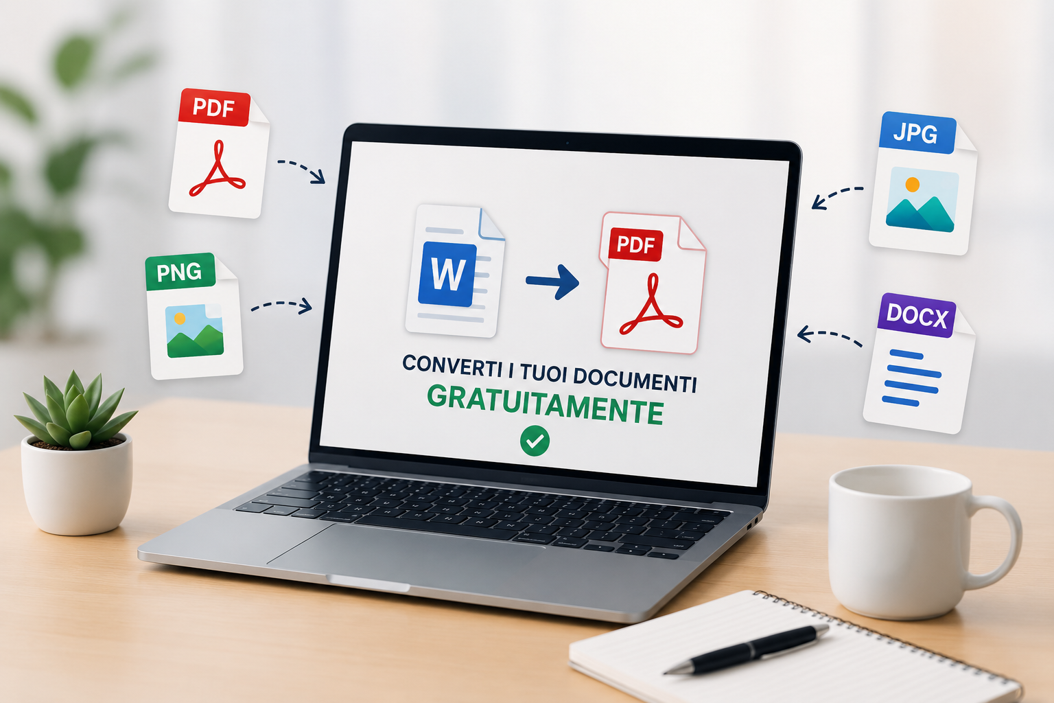 Converti gratuitamente i tuoi documenti online