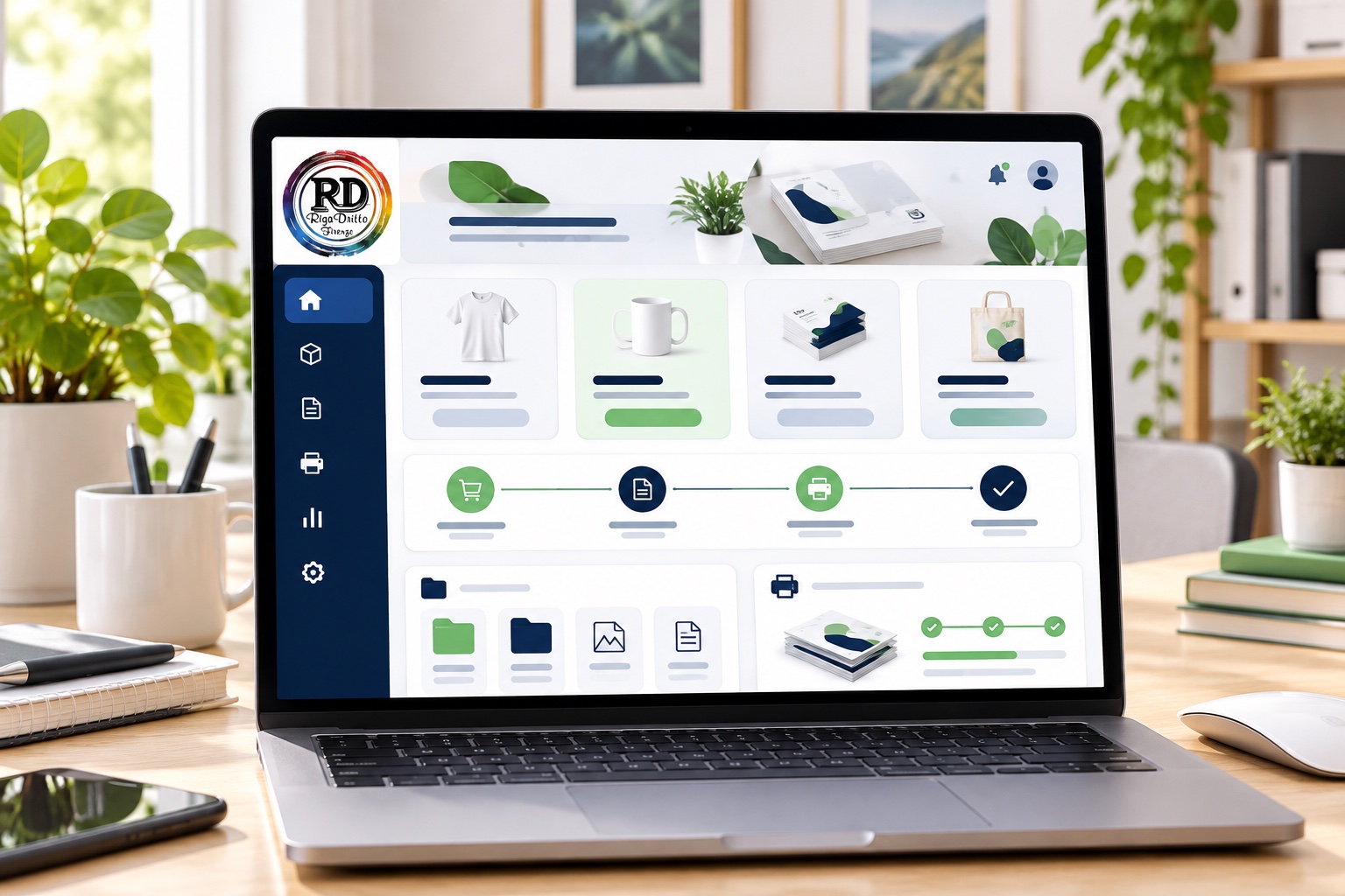 Strumenti digitali Riga Dritto per gestire prodotti e stampe